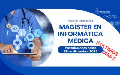 QUEDAN POCOS DÍAS! ¡VEN Y SÉ PARTE DE LA REVOLUCIÓN DIGITAL EN SALUD; SIGUE UN PROGRAMA DE FORMACIÓN LÍDER EN LA REGIÓN! 